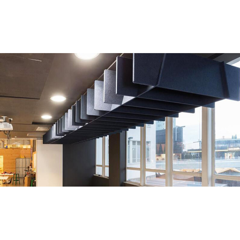 Fitur Polyester Langit -langit Akustik Baffle