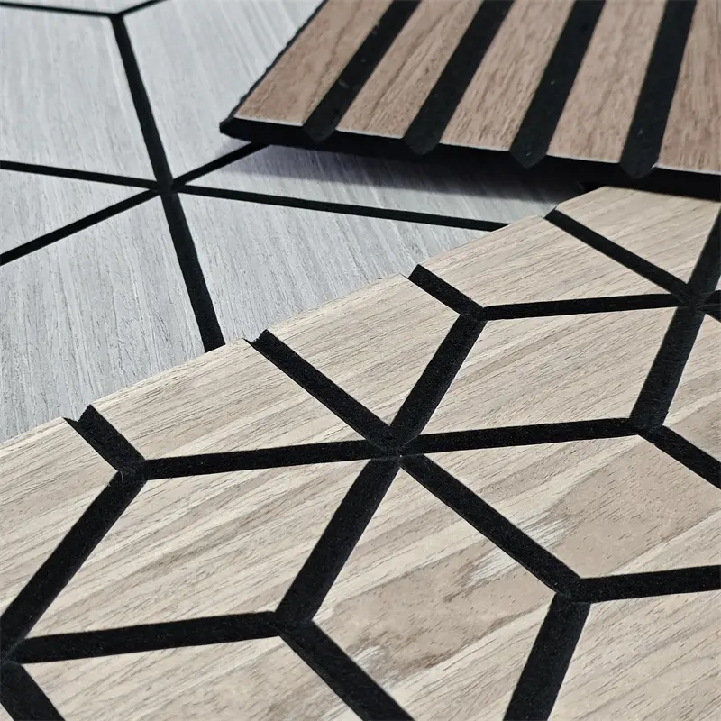 Panel Dinding Slat Veneer